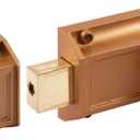 Prime-Line U 9956 Single Cylinder Rim Deadlatch, Diecast, Brass, Night Lock, 2 Keys