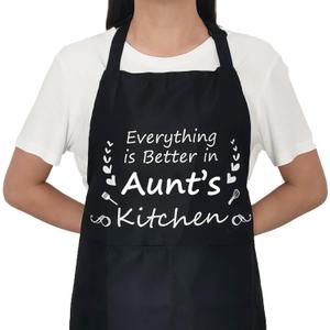 4 x Gifts for Aunt,Aunt Birthday Gifts from Niece/Nephew-Cute Apron Gift for Aunt- Thanksgiving Mothers Day Birthday Gifts for Auntie,The Best Aunt Gifts