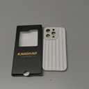 KANGHAR Compatible with iPhone 15 Pro Case, Silicone Stripes Cute Pattern, Camera Protection Soft Slim Phone Case for Phone Case -White