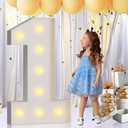 imprsv 3FT Marquee Numbers, Light Up Numbers for 1st 21st Birthday Decorations, Light Up Sign 1 for Wedding Anniversary Party Decor, Pre-Cut Foam Board Kit