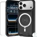 Battery Case for iPhone 17 Pro Max, Upgraded 12000mAh Pack Rechargeable Charger Case with Wireless Charging Compatible for iPhone 17 Pro Max (6.9 inch) External Battery Charging Cover (Black)