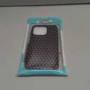 MQJCYB Magnetic Case for iPhone 16 Pro Design,Compatible with MagSafe,Slim Protective Soft TPU Bumper Phone Cover Women Girls Case for iPhone 16 Pro-Polka Dot Aesthetics Brown