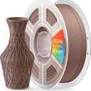 PLA+ Matte Filament 1.75mm, Made with NatureWorks Ingeo PLA, Soft Matte Finish, Reduced Layer Lines, 1KG (2.2lbs) 3D Printer Filament, Earth Brown