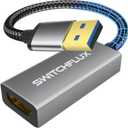 USB to HDMI Adapter,[Gold-Plated & Metal Shell] USB A Male to HDMI Female Convert for Monitors,USB 3.0 to HDMI Support Windows,mac OS - Driver Installation Required