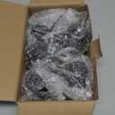 RidRed Office Chair Wheels Replacement Heavy Duty 2 Inch Roller Blade Wheels for Carpet Hardwood Floors,Support 2000 LB, Rubber Rollerblade Desk Chair Casters, Standard Stem Universal Fit, Set of 5 (Transparent Black)