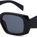 Yogo Vision Trendy Small Rectangle Sunglasses for Women Retro Fashion Sunnies