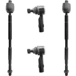 4pc Front Outer Tie Rod Ends and Front Inner Tie Rod End Kit ES800333 EV800909 for Honda Odyssey 2011 2012 2013 2014 2015 2016 2017, Steering Tie Rod Ends for Honda Odyssey, Outer Inner Tie Rod