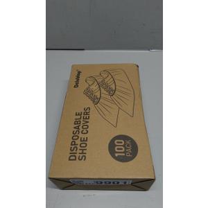 X-Large 100 Pcs Shoe Covers Disposable Non-Slip,Shoe Covers for Indoors Reusable,Slip-resistant, Durable, Breathable, Non-Woven Booties for Shoes Covers,Stretchable Fits Up To13 US Men,Black