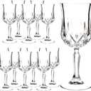 YANGNAY Wine Glass Set of 12-7 oz Wine Glasses for Red or White Wine, Ideal for Daily Use & Special Occasions, Dishwasher Safe