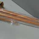 Landical 2 Pcs Indoor or Parade Flagpole Solid Wooden Flag Pole Brass Screw Joint Indoor Flag Pole, Brown and Gold (7 ft)