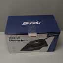 Irons Steamer for Clothes, Non-Stick Ceramic Soleplate, 500 Microsteam Holes, Powerful Steam Iron, Lightweight, Auto shutoff, Self-Cleaning, 12.31oz Water Tank Ironing Clothes for All Fabrics (Red)