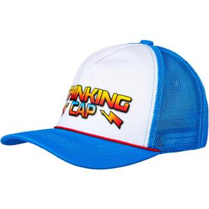 Blue Mesh Hats Trucker Hat Snapback Thinking Canvas Cap for Women Men