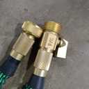 Garden Hose 25 ft NON-EXPANDABLE Water Hose, Flexible & Lightweight Kink Resistant Hybrid Hose, Leak-Proof Heavy Duty, Super Durable Fabric with 3/4" Solid Brass Connectors