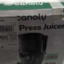 Canoly C16 Cold Press Juicer, 6" Extra Wide Feed Chute, 3-IN-1 Strainers (Juice & Sorbet & Nut Milk), Powerful AC Brushless Motor, Self Precut System, Juicer Machines with BPA-Free (Space Gray)