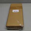 XYJ Wooden Box Storage with Hinged Lid, Raffia Straw, Rectangular Wood Box, Kitchen Storage, Black Keepsake Treasure Box Container for Knives, Photos, Jewelry, Crafts (14.2 * 5.9 * 2)