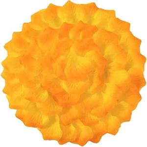 Separated Orange and Yellow Rose Petals,1520 PCS Orange Rose Petals,Artificial Fake Silk Rose Flower Petals For Wedding Decorations,Rose Petals for Romantic Night for Her Set,Faux Rose Petals(2.3'')