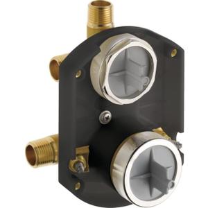 Delta Faucet R22000 MultiChoice Universal Valve 3-Setting 6-Setting Custom Shower Integrated Diverter Rough, Custom Shower Valve Kit, Brass Construction, R22000-WS (Screwdriver Stops Included)