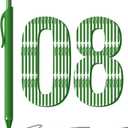 108 Pack Black Pens - Bulk Pens 1.0mm Medium Point Ballpoint Pens Smooth Writing No Bleed Retractable Black Ink Pen (Green)