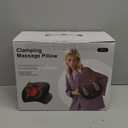 Neck Massager Pillow with Heat, Shiatsu Back and Shoulder Massage with Deep Tissue Kneading, Portable Cervical Traction Device for Full Body Muscle Pain Relief, Gift for Women Men (Black)