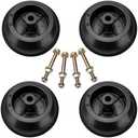 Lawn Mower Anti Scalp Deck Wheel for Hustler 788166 31997 781567 781708 Rotary 13445 MTD 734-04039 Super Z Raptor SD Sport FasTrak, 4 Pack