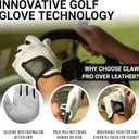 CaddyDaddy Claw PRO and Claw MAX Golf Gloves for Men | 100% Synthetic | Flex-Mesh Design for Cool Ventilation | Lasts Way Longer Than Leather | Silicone-Web Coating for Maximum Grip | Machine Washable (Large)