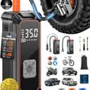 OlarHike Cordless Tire Inflator Portable Air Compressor, 150PSI Dual Power - 5400 mAh & 12V DC, Air Pump for Car Tires, Bike, Motorcycle, Bicycle, Electric Pump with LED Light & Digital Pressure Gauge