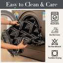 JPGGD Leaf Couch Blanket Cover,Chenille Sofa Covers Washable for Dogs,Couch Covers for Sofa, Soft Slipcovers for Couches and Sofas Pet Friendly or 2-3 Cushion Couch1pc, Black, 71"134"