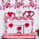 2 x 2 Pack 33 ft Valentines Day Decorations Valentines Heart Tinsel Garland St Patrick's Day Green Shamrock Hat Tinsel Garland for Tree Home Indoor Outdoor Irish Party Supplies Wedding Decor