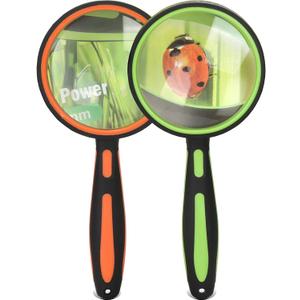 2 Pack Magnifying Glass, 75mm Magnifying Glass with Non-Slip Rubber Handle, Suitable for Reading Newspapers,Suitable for Seniors
