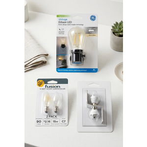 Fusion 2 pack, 90 LUMENS, PHILIPS LED 7W 30 LUMENS, VINTAGE