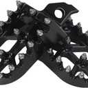 Motorcycle Foot Pegs Footpegs Foot Pedals Rests CNC for DR650 DR650SE 1996-2023 DRZ125L 2012-2023 RM85 2002-2006 Dirt Pit Bike Dual Sport Black