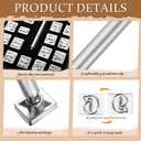 Humyoun 37 Pcs Leather Stamping Tools 19mm Leather Stamp Kit Include Alphabet Number Capital Letters Craft with Punch Tools for DIY Leathercaft Marking