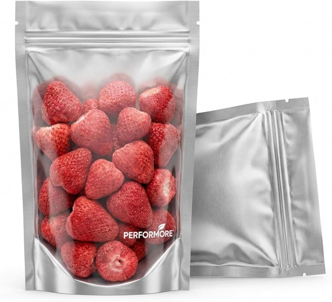Stand Up Pouch Bags, 6" x 9", Heavy Duty, 100 Pack, Clear Front with Aluminum Foil Back - Resealable Ziplock and Heat Sealable for Food Storage
