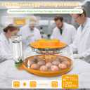 18 Egg Incubators for Hatching Eggs, Egg Incubator Incubator with Automatic Turning and Humidity Control, Auto Water Replenishment, 2 Size Trays, Air Vent, for Chicken Duck Quail Goose Eggs