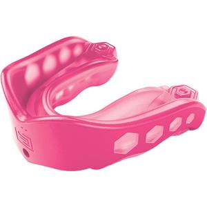 Gel Max Mouth Guard, Sports Mouthguard for Football, Lacrosse, Hockey, Basketball, Flavored Mouth Guard, PINK, Adult, Non-Flavored