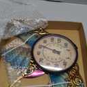 Thermometer Indoor Outdoor Patio Weather Thermometer Wall Hummingbird No Battery Required Hanging Decor Hygrometer (Blue)