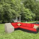Protective Covers Inc. Modular Sectional Sofa Cover, Right Arm Piece, 32"W x 40"D x 32"H, Tan - 1254-TN