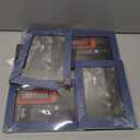 SZYUU 4x6 Collage Picture Frame with Real Glass, 4 Opening Wooden Photo Collage Frame with Stand, Family Multi Picture Frame for Wall or Tabletop Display, 4 Photo Gallery Frame for Home Decor, Navy Blue