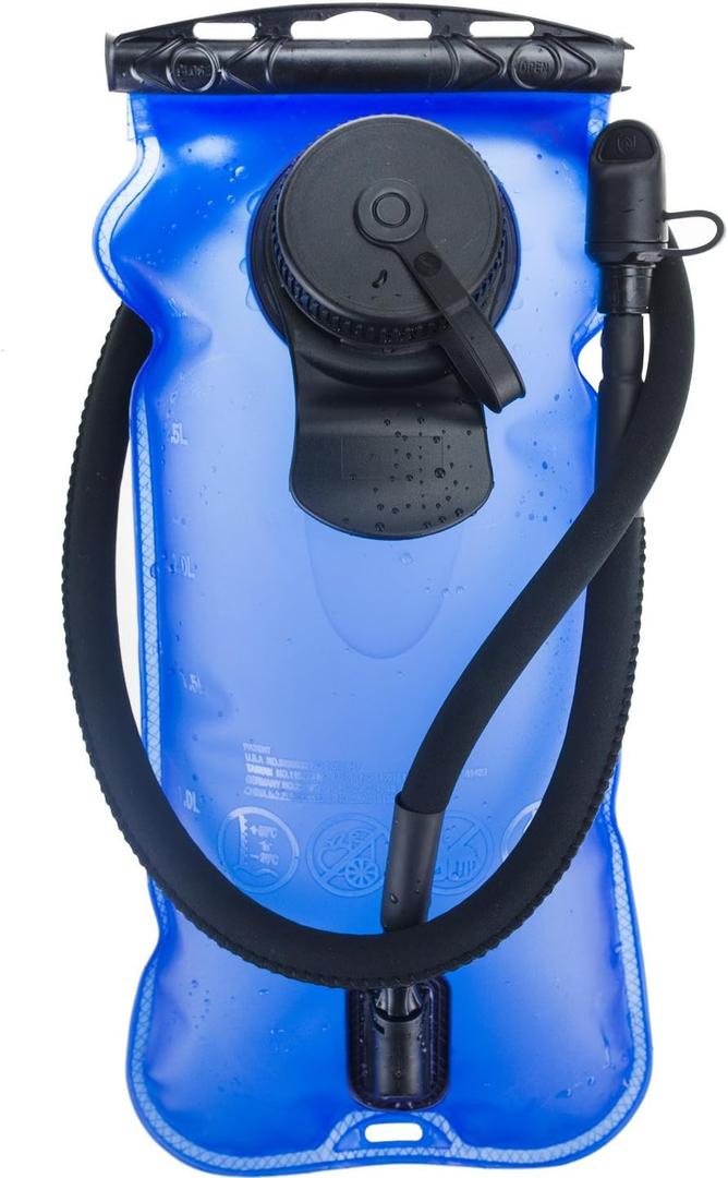 WACOOL 3L 3Liter 100oz BPA Free EVA Hydration Pack Bladder, Leak-Proof Water Reservoir (Blue(Double Opening))