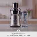 Breville BJE830NRE Juice Fountain Cold XL, Metallics, Noir | Quickly juice whole fruits, vegetables and leafy greens with juicer's 3.5 in extra-wide chute for easy use | 70 fl oz jug