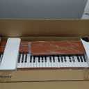 Digital Piano Keyboard 88 key,Semi-Weighted Electric Piano,Full Size Acoustic Piano for Beginners with Pedal, USB-MIDI Compatibility (Brown)