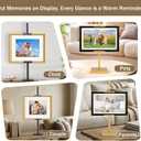 Adjustable Tabletop Easel Stand, Picture Easels for Display Up to 29" H, Metal Picture Frame Holder Stand Table for Art, Photo (black)