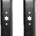 942-04308 Lawn Mower Blades - Replaces Cub Cad et/MTD 742-04312 742-04308 942-0656 Fits Cub Cad et XT1 ZT1 RZT42/Troy-Bilt Pony Bronco TB42/MTD T1100 T7800 LT1500 with 42" Deck Riding Mower (2 Pack)