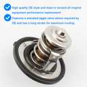 Thermostat 25500-23010 Compatible with Hyundai Kia - 1996-2012 Elantra, 2009-2014 Sonata, Compatible with Sportage 2005-2016, and More Accent Santa Fe Sport Tiburon Tucson Forte Optima Rio Spectra