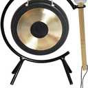 Arborea Mini Chau Gong 6" Includes Stand & Mallet - Desktop Gong for Sound Healing & Home/Office