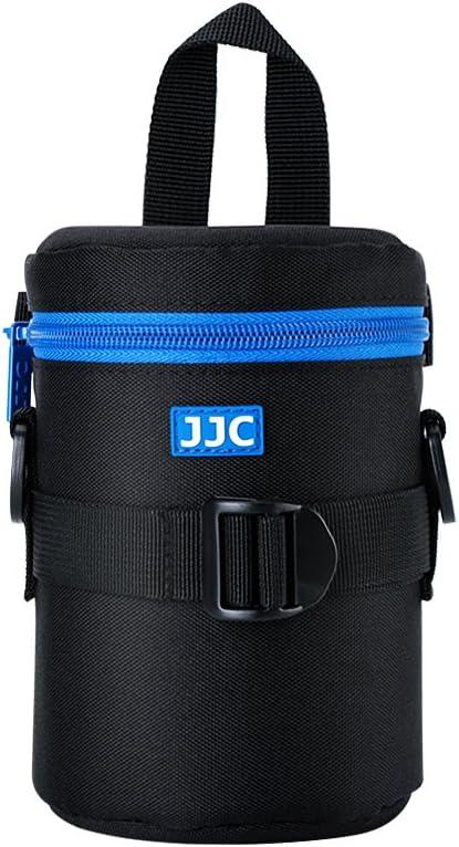 JJC Deluxe Lens Case Pouch Bag for Canon EF-S 17-55mm/17-85mm,EF 35mm f2, RF 85mm f2 Macro, Nikon AF-S 18-200mm/18-105mm/18-300mm/55-200mm, Fujifilm XF 56mm f1.2 R & More Lens Below 3.1" x 5.3"(D x L)