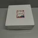 Rubtlamp 125Pcs Christmas Plastic Plates, Plastic Red Plates with Snow Christmas Tree, christmas Dinnerware Disposable Include 25 Party Red Dinner Platos,25 Fancy Salad plate,75 Gold Cutlery