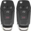 X AUTOHAUX 2pcs 315MHz N5F-A08TAA Replacement Smart Proximity Keyless Entry Remote Key Fob for Ford Transit 2019-2020 4 Buttons with Door Key 49 Chip