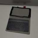 MAMA MOUTH for Amazon Fire HD 10 Keyboard Case,Slim Stand PU Leather Cover with Romovable Keyboard for Amazon Fire HD 10 (5th /7th /9th Generation) 10.1" Tablet,Black