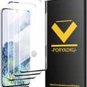 2  Pack Tempered Glass For Samsung Galaxy S20 Plus Screen Protector[2 Pcs], 9H hardness Scratch resistant, Fingerprint Compatible with S20 Plus 5G Glass Screen Protector